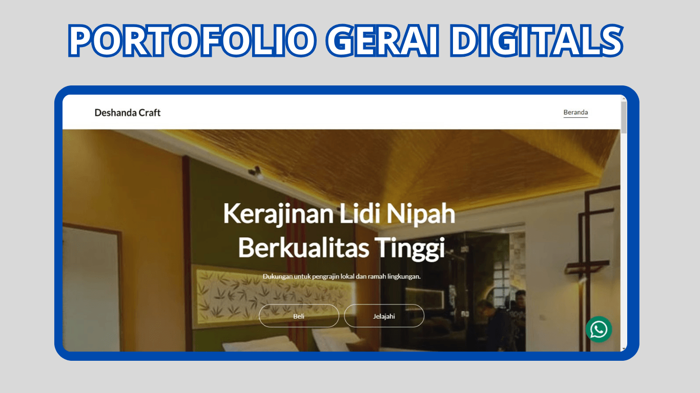 Jasa Pembuatan Website Company Profile Kerajinan