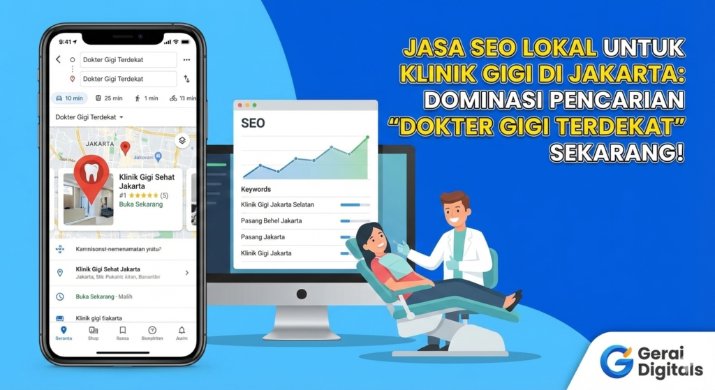 Jasa SEO Lokal untuk Klinik Gigi di Jakarta Dominasi Pencarian Dokter Gigi Terdekat Sekarang!