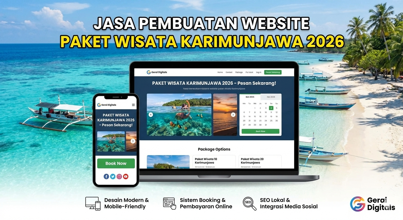 Maksimalkan Potensi Wisata – Jasa Pembuatan Website Paket Wisata Karimunjawa 2026