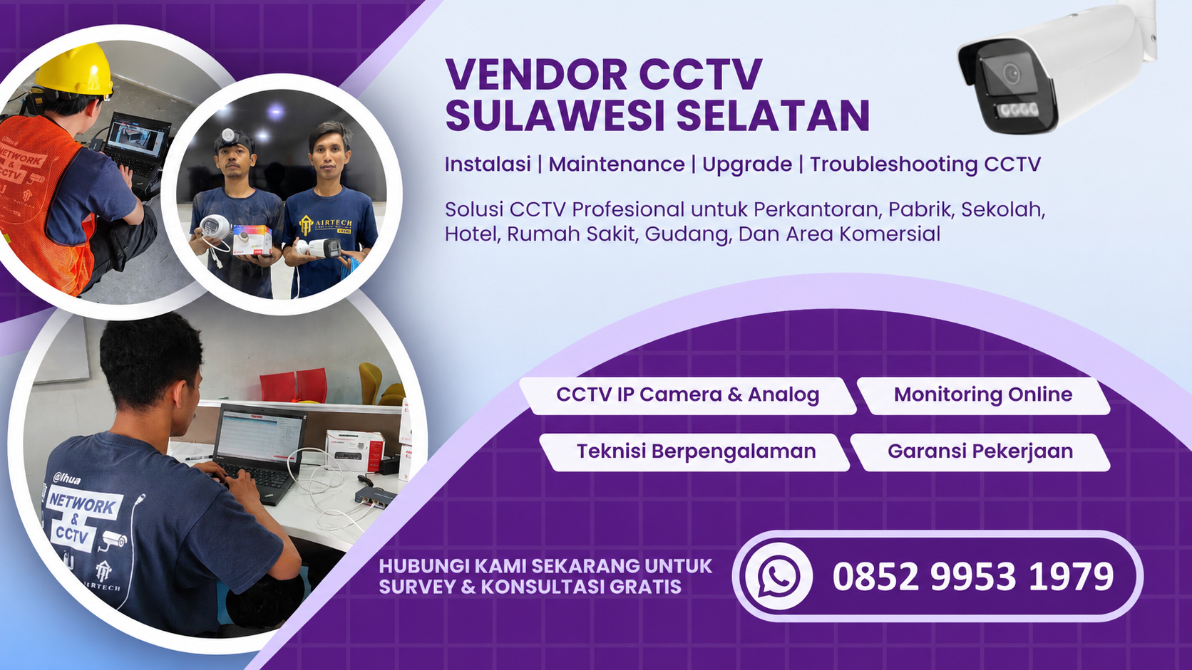 Vendor CCTV Sulsel Makassar Terpercaya